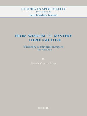 cover image of From Wisdom to Mystery through Love